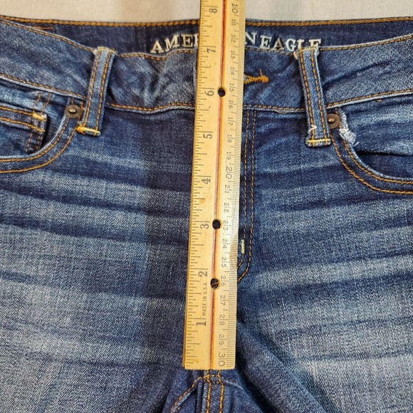 American Eagle Outfitters Super Stretch Womens Size 4 Shortie Denim Jean Shorts - Picture 9 of 13